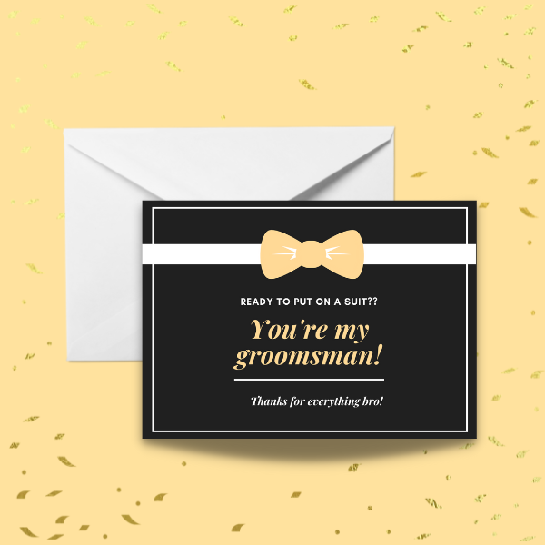 GROOMSMAN PROPOSAL