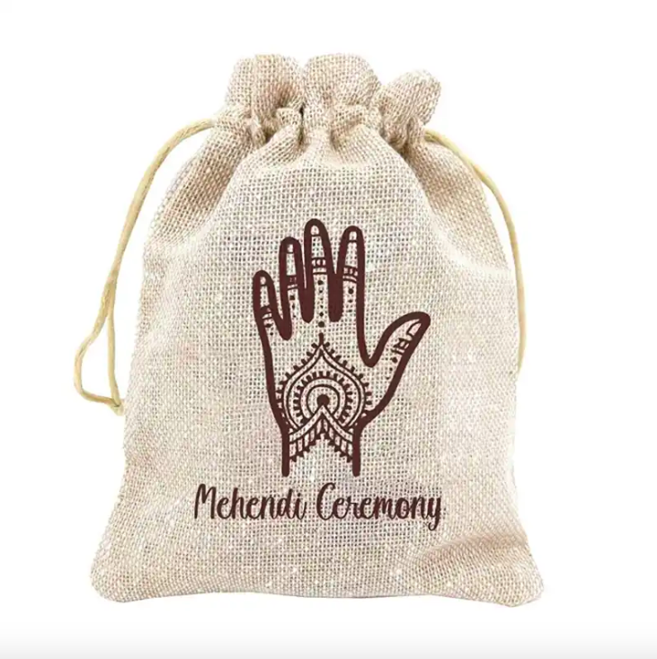 Printed Jute Potli - Between Boxes Gifts