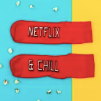 NETFLIX AND CHILL SOCKS