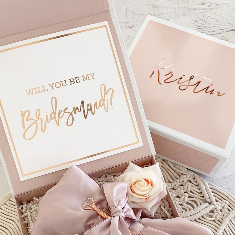 Text on Lid - Will you be my Bridesmaid? - Between Boxes Gifts