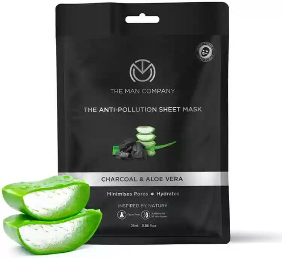 The man company charcoal sheet mask
