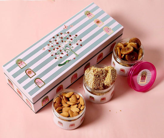Wedding Return Favour - Dry Fruits Box (Pomegranate) - Between Boxes Gifts