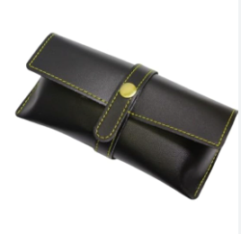 Leather Goggle Case Black