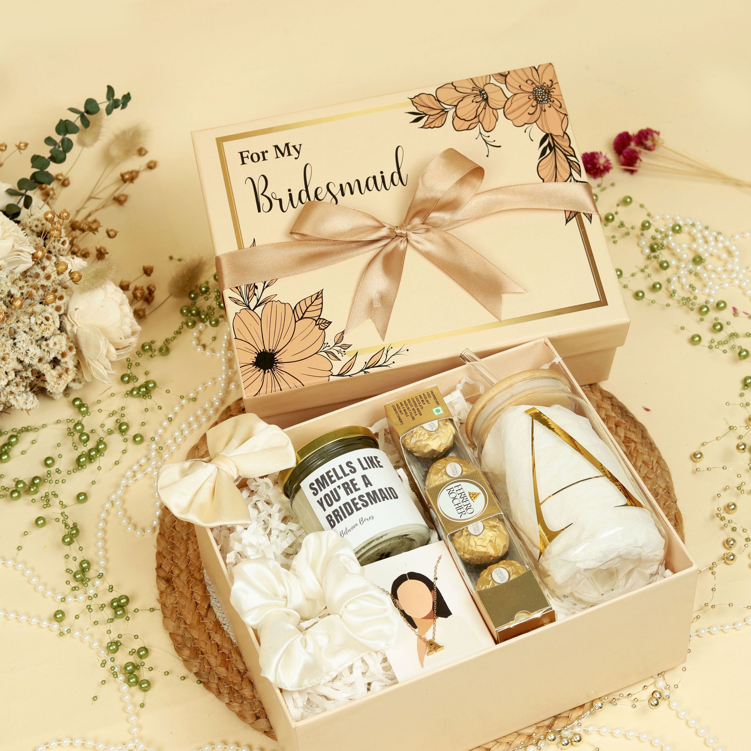 Buy Best Golden Grace Gift Box for Bridesmaid Between Boxes Gifts