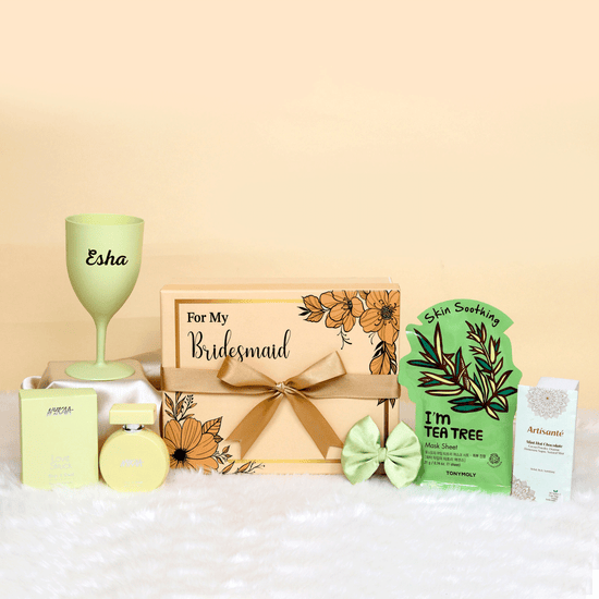 Green Glamour Bridesmaids Gift Hamper1