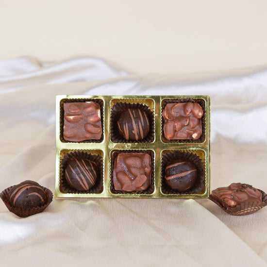 Dark Chocolate Brownie Truffles & Peanut Chocolates