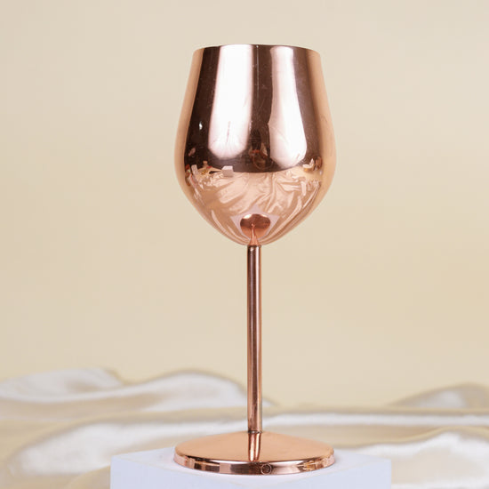 Rose Gold Wine Glass