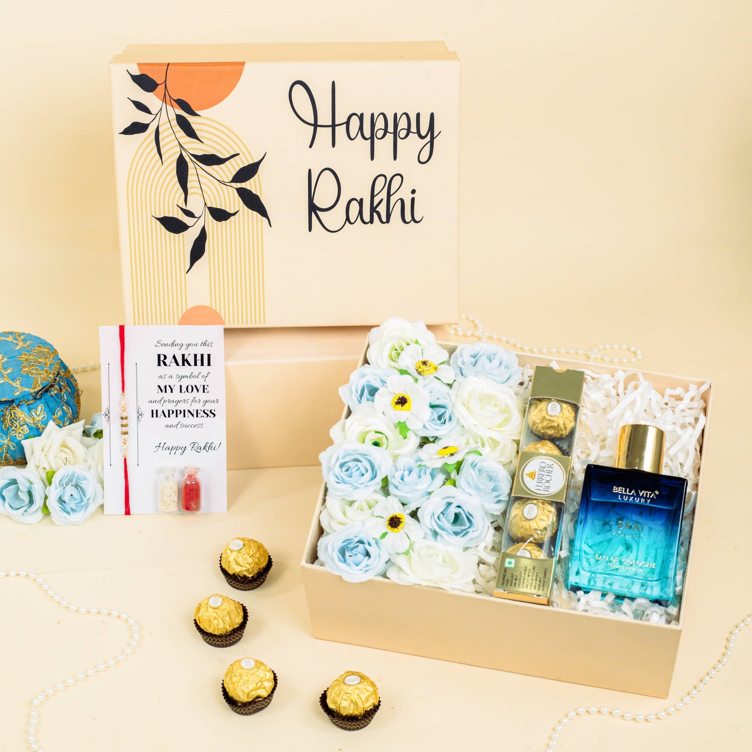 Luxurious Aroma Rakhi GIft Set1