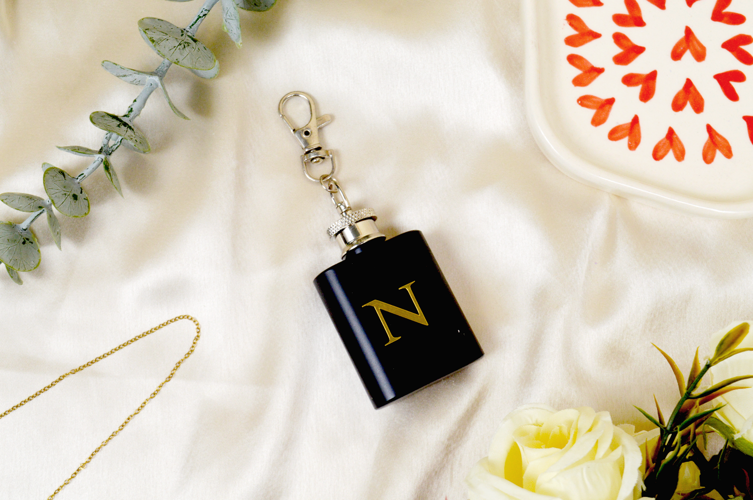 Personalized Hip Flask Key Chain