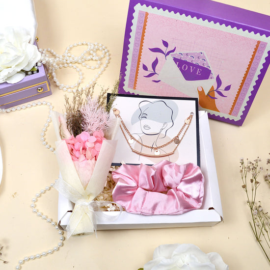 Lady In Lavender Rakhi Gift Box - Between Boxes Gifts