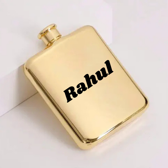 Personalised Golden Flask