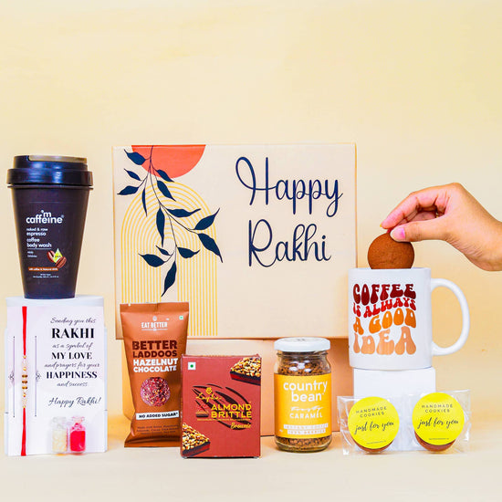 Rakhi Edition Caffeine and Care Hamper