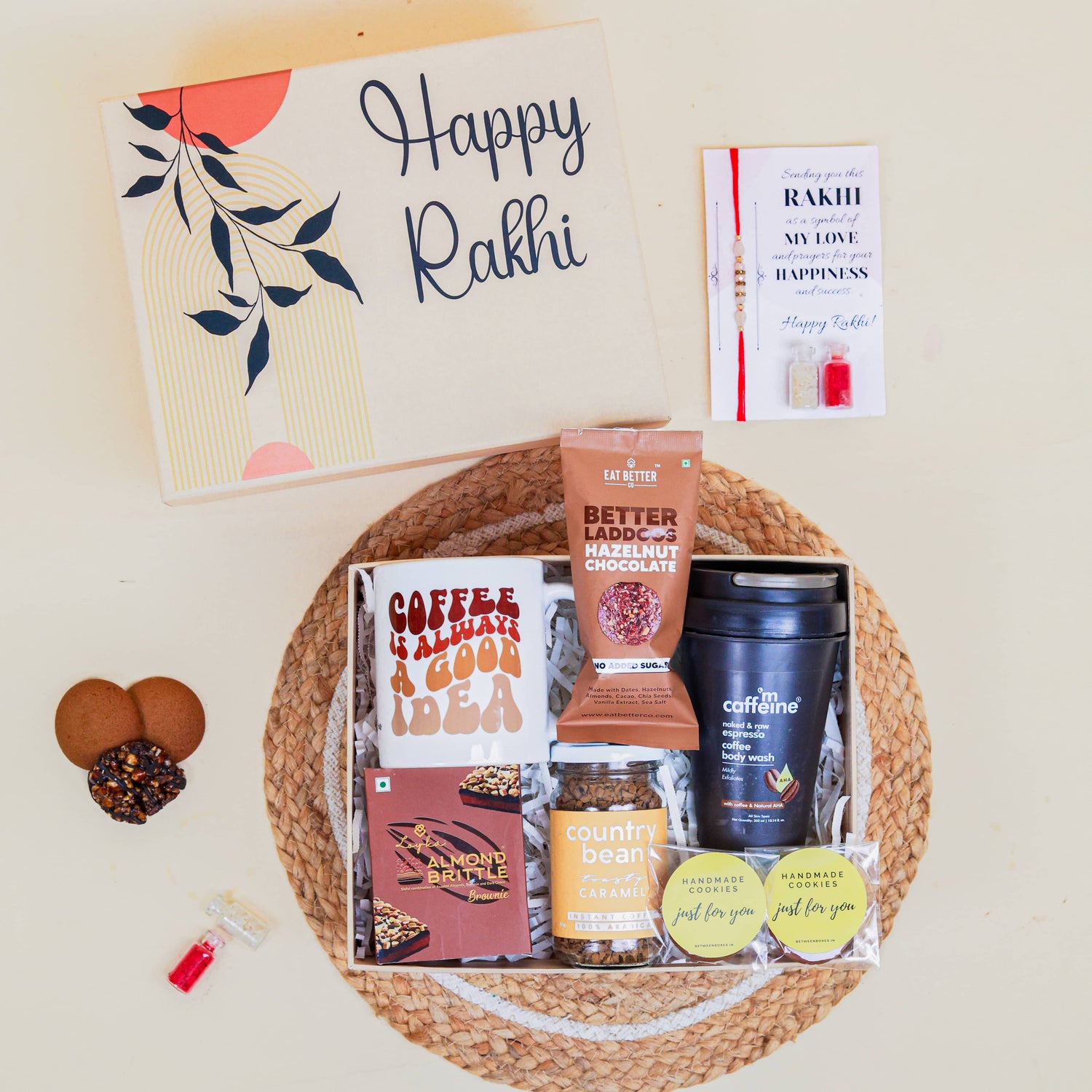 Rakhi Edition Caffeine and Care Hamper1