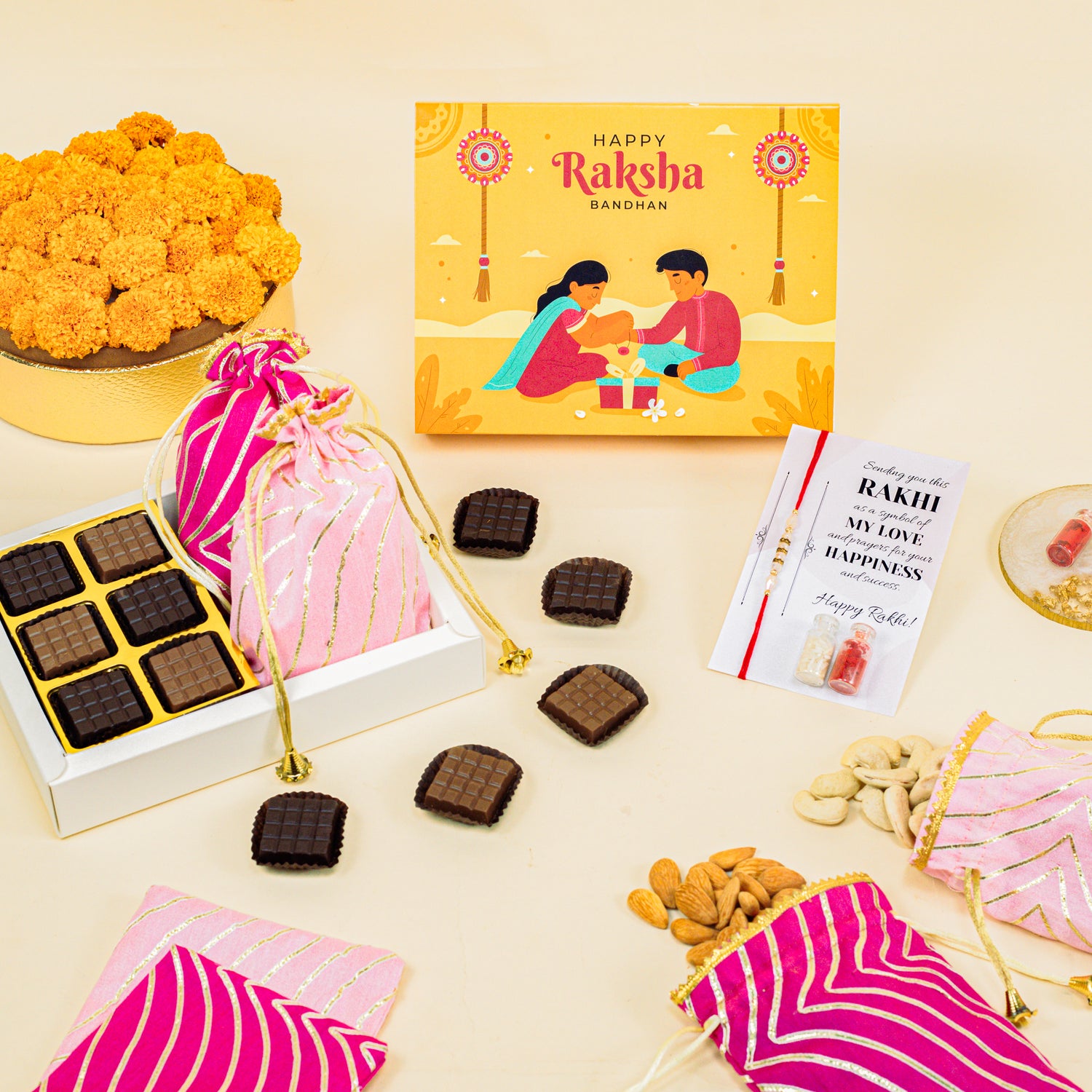 Elegance in every bite Rakhi GIft Box