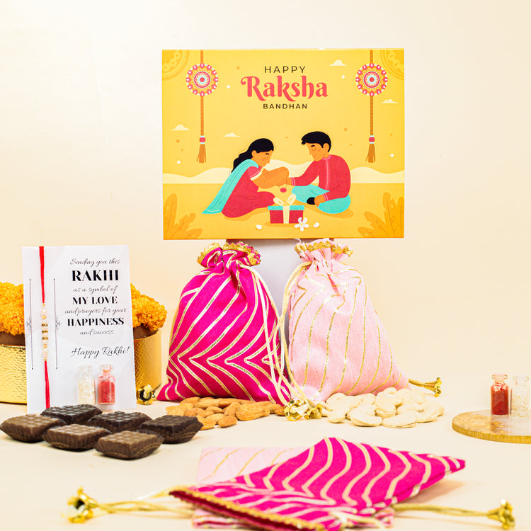 Elegance in every bite Rakhi GIft Box1