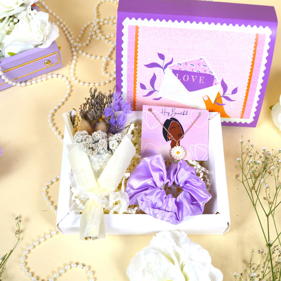 Lady In Lavender Rakhi Gift Box