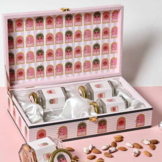 Wedding Invite / Return Gift - Dry Fruit Box (Anarkali)